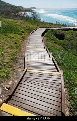 En australie, la passerelle vers la plage Banque D'Images