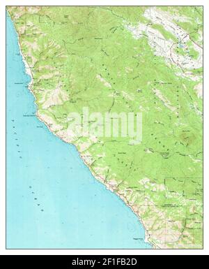 Cape San Martin, Californie, carte 1961, 1:62500, États-Unis d'Amérique par Timeless Maps, données U.S. Geological Survey Banque D'Images