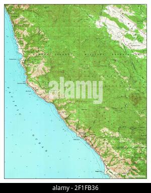 Cape San Martin, Californie, carte 1948, 1:62500, États-Unis d'Amérique par Timeless Maps, données U.S. Geological Survey Banque D'Images