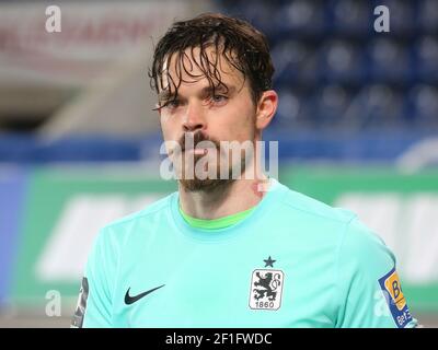 Footballeur allemand Dennis Erdmann TSV 1860 Munich DFB 3rd League Saison 2020-21 Banque D'Images