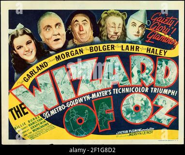 L'assistant de Oz. Exploit. Judy Garland. Affiche ancienne et ancienne. 1939. Banque D'Images