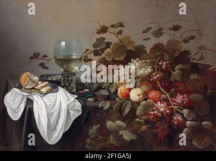 Pieter Claesz - Still Life with fruit and RoemerFXD Banque D'Images