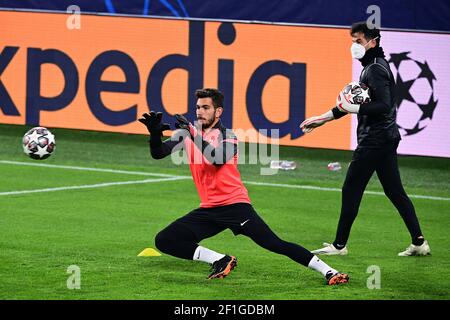 Dortmund, Northhine-Westfalia, Allemagne. 8 mars 2021. Gardien de but du FC Sevilla lors de la session d'entraînement de la Ligue des champions de l'UEFA avant le match entre Borussia Dortmund et le FC Sevilla au parc signal Iduna à Dortmund, en Allemagne. Crédit : Marc Niemeyer/DAX/ZUMA Wire/Alay Live News Banque D'Images