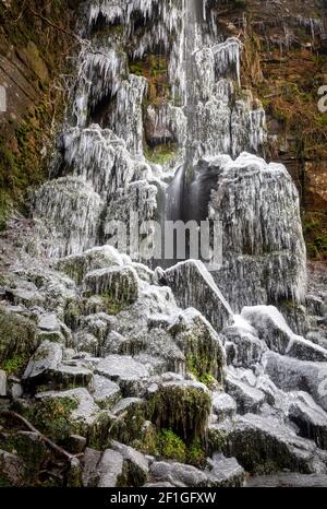 Cascade de glace Banque D'Images