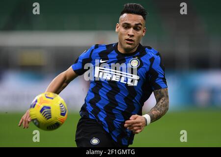 Milan, Italie. 08 mars 2021. Lautaro Martinez du FC Internazionale en action pendant la série UN match de football entre le FC Internazionale et Atalanta BC au stade San Siro de Milan (Italie), le 14 février 2021. Photo image Sport/Insidefoto crédit: Insidefoto srl/Alamy Live News Banque D'Images