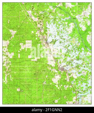 Inverness, Floride, carte 1954, 1:62500, États-Unis d'Amérique par Timeless Maps, données U.S. Geological Survey Banque D'Images