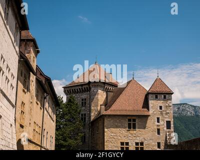 Vue sur le château d'Annecy, France Banque D'Images