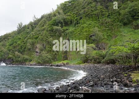 Anse des Cascades, Sainte-Rose, sur l'île de la Réunion Banque D'Images