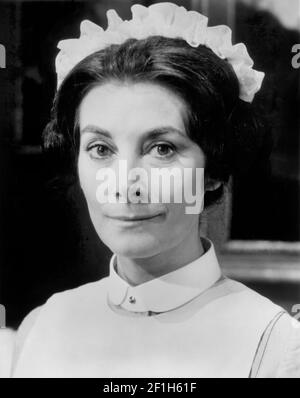 Jean Marsh, Head and Shoulders Publicity Portrait pour la série télévisée britannique, « à l'étage, au rez-de-chaussée », ITV, 1976 Banque D'Images