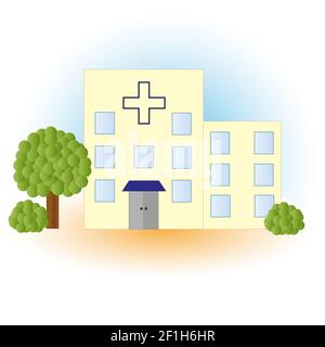 Vector Icon Hospital Banque D'Images