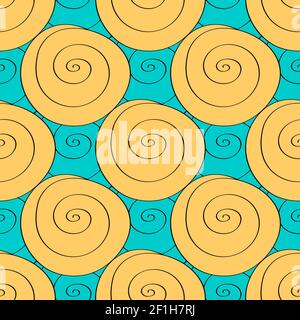 Motif de boucles sans couture Banque D'Images