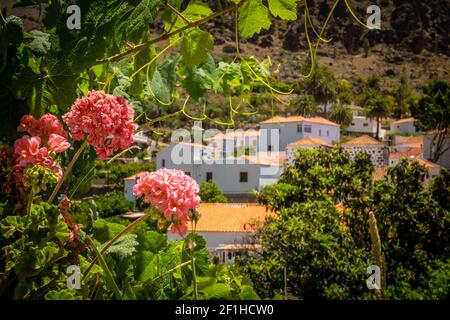 Fataga village de Gran Canaria Banque D'Images