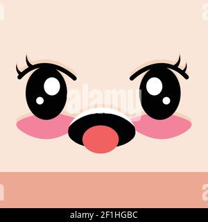 Expression faciale hors de la langue Illustration de Vecteur