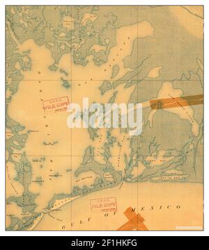 Fort Livingston, Louisiane, carte 1893, 1:62500, États-Unis d'Amérique par Timeless Maps, données U.S. Geological Survey Banque D'Images