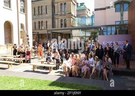 Sydney, Australie. 9 mars 2021. L'Australian Turf Club (ATC) lance officiellement le prestigieux Sydney Autumn Racing Carnival de six semaines à travers Rosehill Gardens et Royal Randwick (du 13 mars au 17 avril), qui comprend 48 courses de Blacktype, 18 courses du groupe 1 et plus de 37 millions de dollars de prizemoney et de trophées. Le Sydney Autumn Racing Carnival, qui va voir l'hospitalité, le divertissement et la mode de haut niveau sur piste, commence avec la Journée des dames de Chandon le 13 mars et se termine le jour des enjeux de Schweppes, le 17 avril. Crédit : Richard Mines/Alamy Live News Banque D'Images