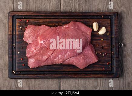 Viande de boeuf cru Banque D'Images