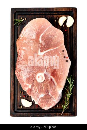 Viande de porc cru Banque D'Images