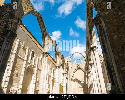 Couvent de Notre Dame du Mont Carmel, Convento do Carmo à Lisbonne Banque D'Images