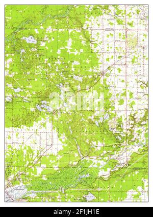 Twin Lake, Michigan, carte 1958, 1:62500, États-Unis d'Amérique par Timeless Maps, données U.S. Geological Survey Banque D'Images