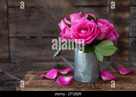 Petit bouquet de roses Banque D'Images