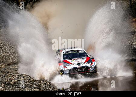 08 TANAK Ott (est), JARVEOJA Martin (est), TOYOTA YARIS, TOYOTA GAZOO RACING WRT, action pendant le Championnat du monde de rallye WRC 2019, rallye de Turquie du 12 au 15 septembre, à Marmaris - photo François Flamand / DPPI Banque D'Images