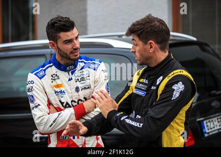 Jean-Baptiste FRANCESCHI (FRA), Jacques-Julien RENUCCI (FRA), Ford Fiesta R2T, portrait lors du rallye européen ERC Barum 2019, du 16 au 18 août, à Zlin, République Tchèque - photo Gregory Lenormand / DPPI Banque D'Images