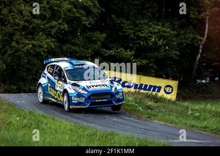 09 Vaclav PECH (CZE), Petr UHEL (CZE), Ford Fiesta R5, EuroOil - Inpelt Team, action lors du rallye européen ERC Barum 2019, du 16 au 18 août, à Zlin, République Tchèque - photo Thomas Fenetre / DPPI Banque D'Images