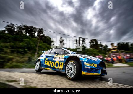 09 Vaclav PECH (CZE), Petr UHEL (CZE), Ford Fiesta R5, EuroOil - Inpelt Team, action lors du rallye européen ERC Barum 2019, du 16 au 18 août, à Zlin, République Tchèque - photo Thomas Fenetre / DPPI Banque D'Images