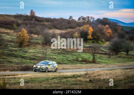 22 PCSRA Erik (cze), ZAKOVA Jindriska (cze), ACCR TCHÈQUE RALLY TEAM I, Ford Fiesta R2, action pendant le championnat européen de rallye Nyiregyhaza Rally 8 en Hongrie du 10 au 2019 novembre - photo Gregory Lenormand / DPPI Banque D'Images