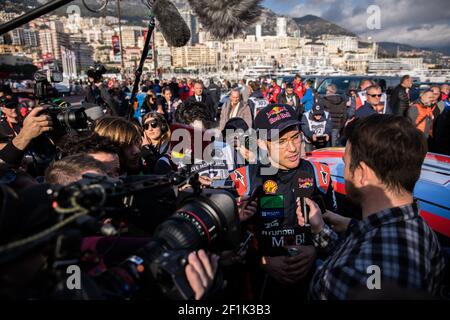 NEUVILLE Thierry (bel), Hyundai i20 coupe WRC, Hyundai Shell MOBIS WRT, portrait lors du Championnat du monde de rallye WRC 2020, Monte Carlo Rally du 22 au 26 janvier 2020 à Monaco - photo Bastien Roux / DPPI Banque D'Images