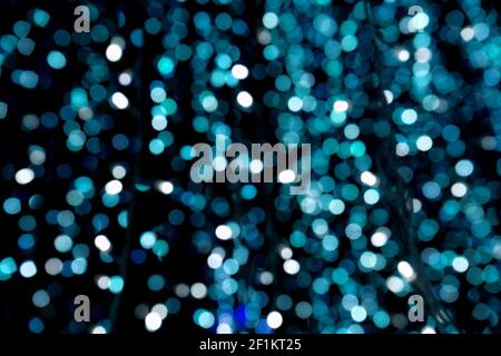 Cercle d'étoiles flou bokeh Résumé arrière-plan. Banque D'Images