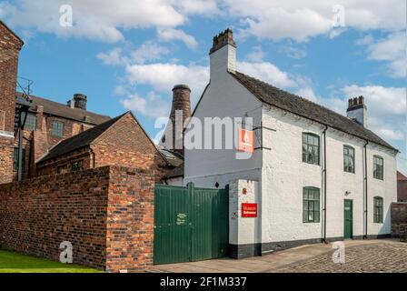 Le musée de la poterie de Gladstone, Stoke on Trent, Staffordshire, Angleterre, Royaume-Uni Banque D'Images