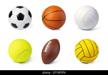 Jeu de ballons de sport Banque D'Images