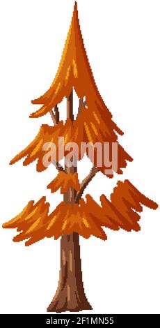 Illustration de pin isolé de couleur orange Illustration de Vecteur