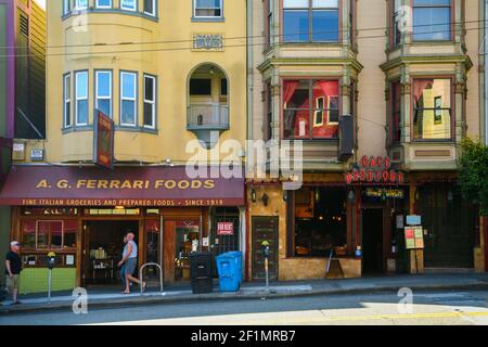 Le quartier de Castro à San Francisco, Californie, États-Unis Banque D'Images