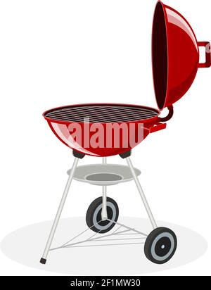 Barbecue rond Illustration de Vecteur