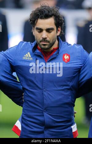 Yoann Huget (FRA) lors du championnat RBS 6 Nations 2015 match de rugby entre la France et l'Écosse le 7 février 2015 au Stade de France à Saint Denis, France. Photo Stephane Allaman / DPPI Banque D'Images