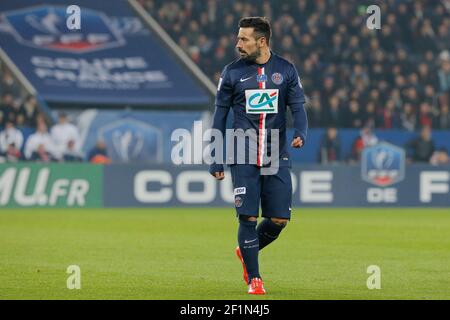 Ezequiel Ivan Lavezzi (psg) (Pocho) lors du match de la coupe française Paris Saint Germain contre le FC Nantes au stade Parc des Princes à Paris le 11 février 2015. Photo Stephane Allaman / DPPI Banque D'Images