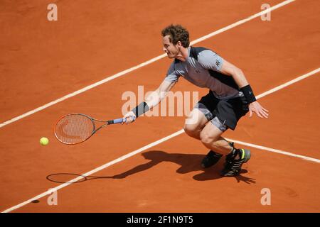 Andy Murray (GBR) a gagné contre Nick Kyrgios (AUS) lors de l'Open de tennis français au stade Roland Garros à Paris, le 30 mai 2015. Photo Stephane ALLAMAN / DPPI Banque D'Images