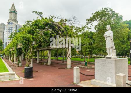 Columbus Waterfront Park dans le centre-ville de Boston, Massachusetts Banque D'Images