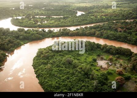 Tana River Delta au Kenya Banque D'Images