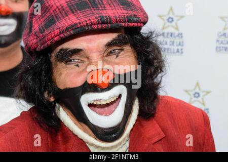 Ciudad de México, 08 marzo 2021– Muere el famoso payaso mexicano Cepillín (El payasito de la Tele), murió tras ser Hospitalizado de emergencia la semana pasada por una lesión en la columna, fleció a los 75 años Ricardo González Gutiérrez, “Cepillín”. @cepillintv #Cepellin durante la develación de sus huellas en Plaza Galerías. (Foto: @pacomxdf Francisco MORALES/DAMMPHOTO NortePhoto.com) Banque D'Images