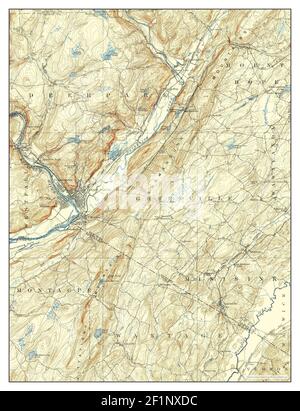 Port Jervis, New York, carte 1906, 1:62500, États-Unis d'Amérique par Timeless Maps, données U.S. Geological Survey Banque D'Images