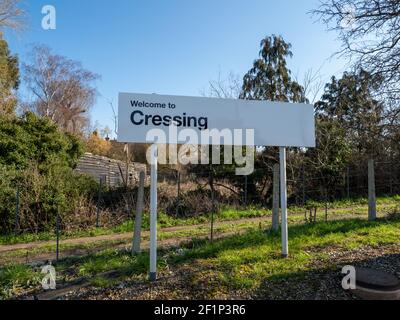 Gare de Cressing, près de Braintree, Essex, Angleterre Banque D'Images