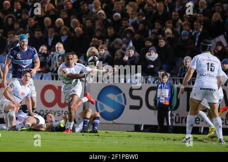 Joe ROKOCOKO (Racing Metro 92) à Johannes GOOSEN (Racing Metro 92) lors du championnat français Top 14 Rugby Union match entre Racing 92 et Montpellier HR le 5 novembre 2016 au stade Yves du Manoir à Colombes, France - photo Stephane Allaman / DPPI Banque D'Images