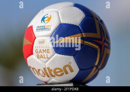 Illustration ball, lors de la présentation du Championnat du monde de handball IHF 2017 , le 30 août 2016, à Paris France, photo Stephane Allaman / DPPI Banque D'Images