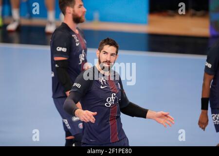 Nikola Karabatic (PSG Hanball), Luka Karabatic (PSG handball) pendant la Ligue des champions de l'EHF, Groupe A, Handball match Paris Saint-Germain Handball et Telekom Veszprem le 27 novembre 2016 au stade Pierre de Coubertin à Paris, France - photo Stephane Allaman / DPPI Banque D'Images