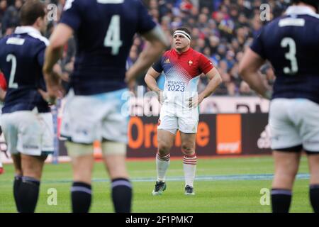 Guilhem Guirado (FRA) lors du match RBS 6 Nations Rugby Union entre la France et l'Écosse le 12 février 2017 joué au Stade de France à Saint-Denis, France - photo Stéphane Allaman / DPPI Banque D'Images