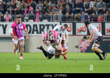Paul Gabrilligues (Stade Francais) lors du match de rugby Top 14 français Stade Francais contre RC Toulon le 26 mars 2017 au stade Jean Bouin à Paris. Photo Stephane Allaman / DPPI Banque D'Images