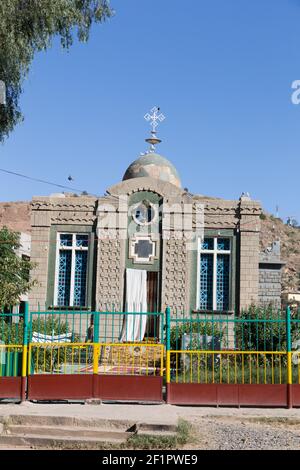 Éthiopie, Axum - l'église de Sainte Marie à Axum, la chapelle du comprimé Banque D'Images